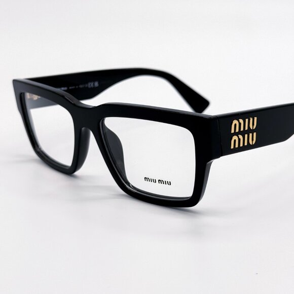 NEW MIU MIU MU02XV 1AB1O1 BLACK WOMEN EYEGLASSES - Picture 7 of 10